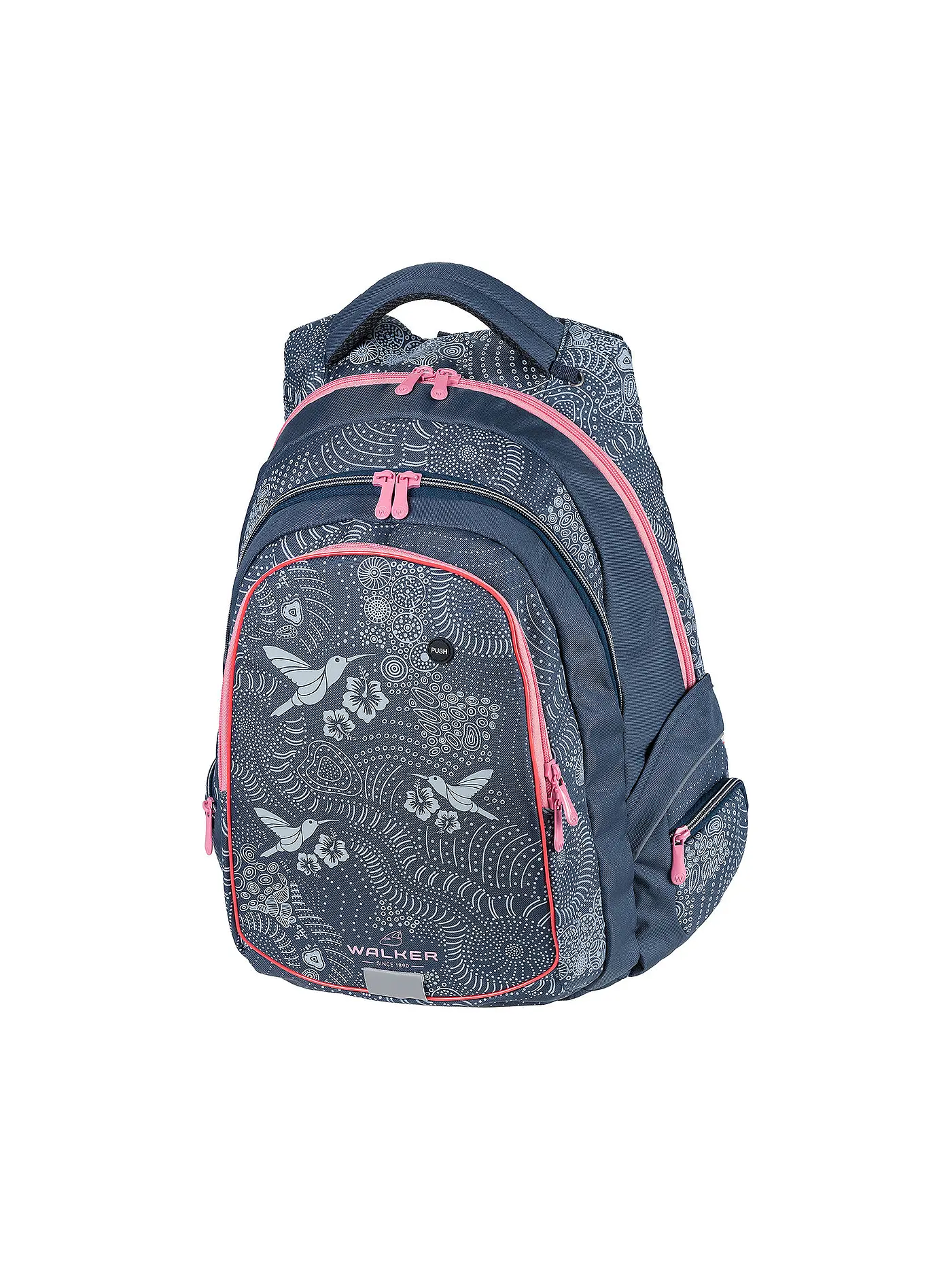 WALKER | Schulrucksack Fame Glow in the Dark Blau | 